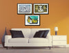 Ashtavinayak Series - Set Of 8 Framed Canvas (12 x 17 inches)