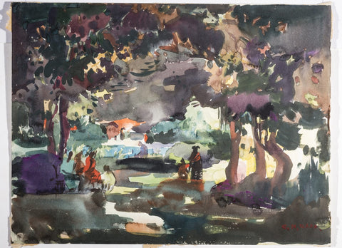 Indian Forest - Posters by Sayed Haider Raza