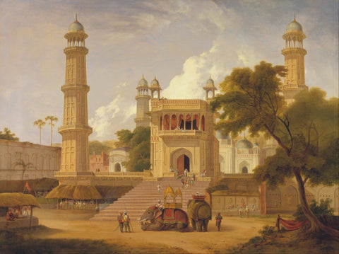 Indian Temple Said To Be Mosque, Muttra - Life Size Posters by Thomas Daniell