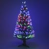 5 Feet Tall, Premium Quality Imported Christmas Tree with Fiber Optic / LED Light Up Christmas Tree with Light Settings and Stand