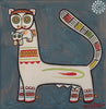 Jamini Roy - White Tiger Holding Cub In Its Mouth - Canvas Prints