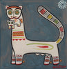 Jamini Roy - White Tiger Holding Cub In Its Mouth - Art Prints