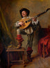 Theorbo playing soldier, 1865 - Canvas Prints