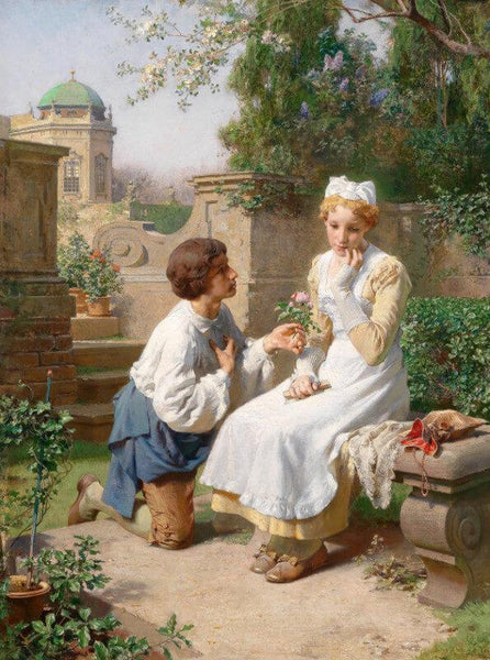 Romantische Szene Im Garten Des Belvedere - Art Prints