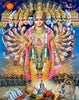 Krishna Reveals Virat Roop To Arjuna in Bhagavad Gita - Framed Prints