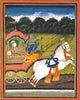Krishna And Arjuna - Rajasthan School - Framed Prints