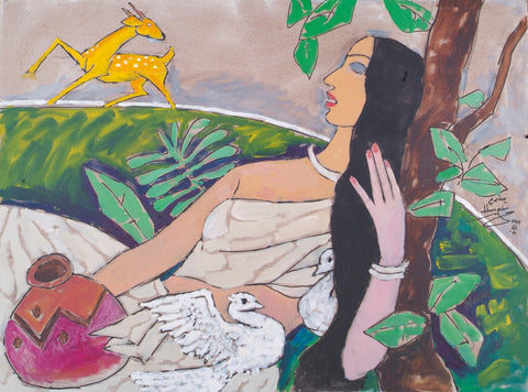 Sita and the Golden Deer - Life Size Posters by M F Husain