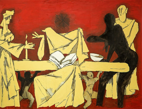 Last Supper by M F Husain