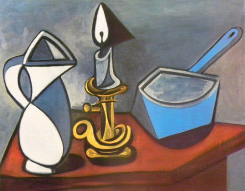 Still Life With Candle - Nature morte avec bougie - Life Size Posters by Pablo Picasso