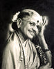 Black And White Portrait Of M. S. Subbulakshmi - Canvas Prints