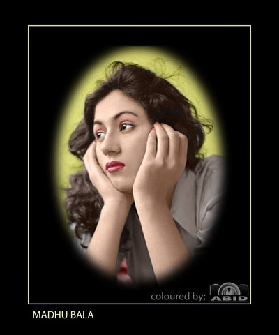 Madhubala - Bollywood Art Poster by Brooke