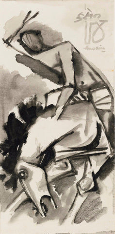 Man Riding Horse - Art Prints