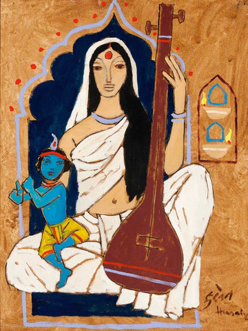 Mirabai by M F Husain