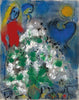 Blue CockAnd White Bouquet (Coq bleu et bouquet blanc) - Marc Chagall - Framed Prints