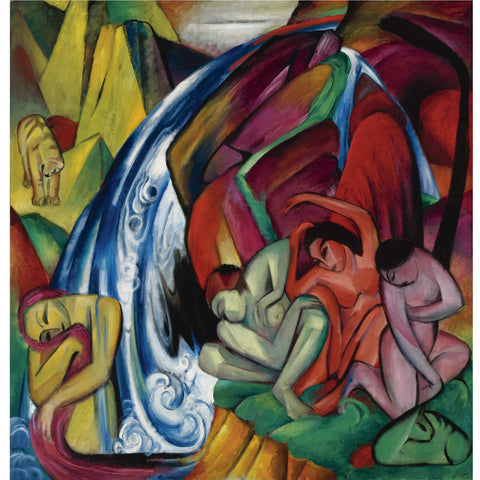 The Waterfall by Franz Marc