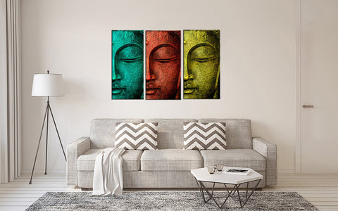 Rainbow Buddha - Art Panels - 18 x 24 inches (Final Size) by Sina Irani