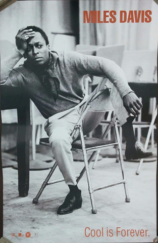 Tallenge Music Collection - Music Poster - Miles Davis - Cool is forever - Life Size Posters
