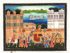 Indian Miniature Art - Rajasthani Paintings - Royal Companions And Warriors - Framed Prints