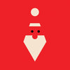 Minimalist Santa - Canvas Prints