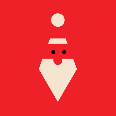 Minimalist Santa - Canvas Prints