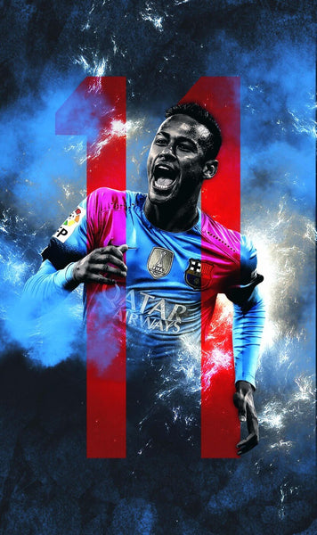 Spirit Of Sports - FC Barcelona Neymar - Large Art Prints