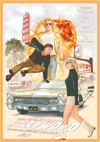Once Upon a Time In Hollywood - Movie Poster by Joel Jerry