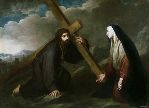 On The Way To Calvary - Bartolome Esteban Murilo - Art Prints