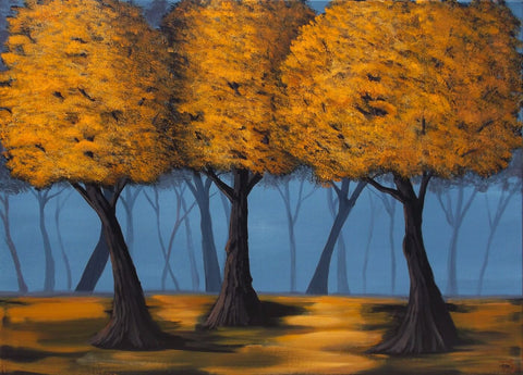 Orange Trees - Framed Prints by Bradford Paul