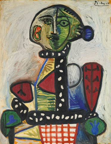 Woman With A Bun In An Armchair - Françoise Gilot (Femme Au Chignon Dans Un Fauteuil) 1948 - Pablo Picasso - Framed Prints by  Pablo Picasso