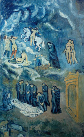 Pablo Picasso - Evocation (Lenterrement de Casagemas) - The Burial Of Casagemas - Posters by Pablo Picasso