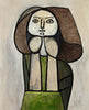 Femme A La Robe Verte Femme Fleur - Pablo Picasso - Art Prints