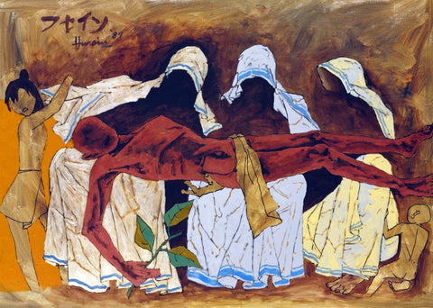 Pieta - M. F. Hussain by M F Husain