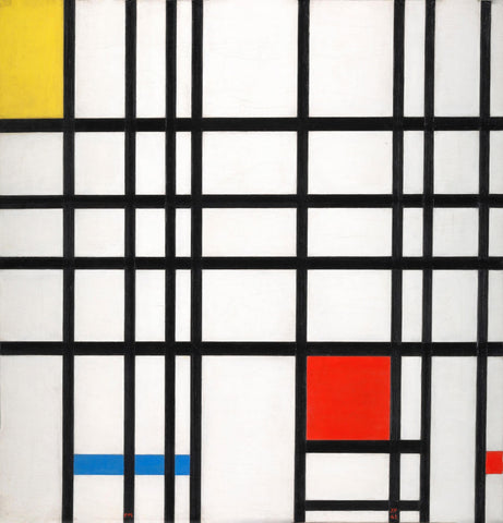 Piet Mondrian Composition With Yellow Blue And Red - 1937-42 by Piet Mondrian