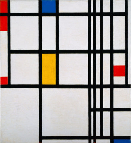 Mondrian, Composition With Red, Yellow, And Blue by Piet Mondrian