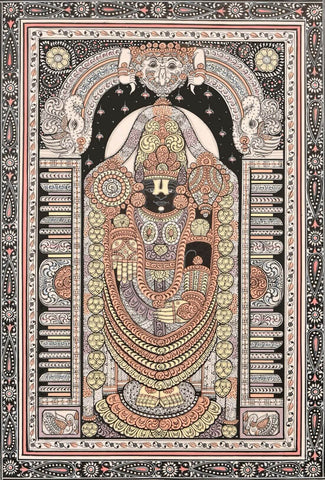Lord Tirupati Balaji - Venkateshwara Srikalahasti - Framed Prints by Jai