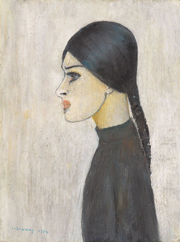 Portrait of Ann in Black Jumper - Posters by L S Lowry
