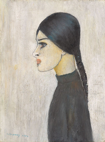 Portrait of Ann in Black Jumper by L S Lowry