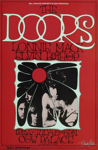 Tallenge Music Collection - Music Poster - The-doors-and-lonnie-mack-original-concert-poster-3798 - Life Size Posters