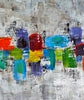 Candy Shop - Modern Abstract Painting - Set Of 3 Gallery Wrap (48 x 72 inches) Final Size