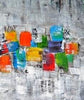 Candy Shop - Modern Abstract Painting - Set Of 3 Gallery Wrap (48 x 72 inches) Final Size