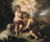 The Holy Children With A Shell - Bartolome Esteban Murillo - Life Size Posters