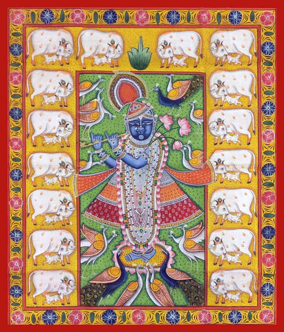 Shrinathji - Cows by Tallenge Store