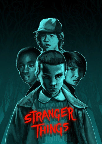Stranger Things - Night II - Canvas Prints by George Keith