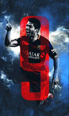 Spirit Of Sports - FC Barcelona Luis Suárez - Art Prints