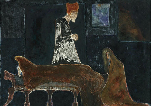 Rabindranath Tagore - Death scene - Posters by Rabindranath Tagore