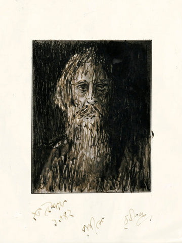 Gurudev - Self Portrait by Rabindranath Tagore