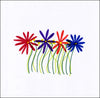 Best Gift for Valentine's Day - Red And Blue Flowers - Art Prints