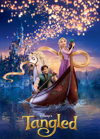Tangled Movie Promotional Artwork - Posters