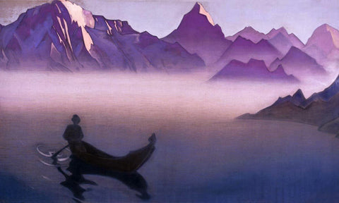 Messenger from Himalayas (Going Home) - Nicholas Roerich - Canvas Prints