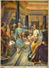 Raja Ravi Varma - Krishna Shishtai - Sri Krishna In His Role As Envoy of Pandavas to the Kaurava Court- 1928 - Oleograph Print - Canvas Prints